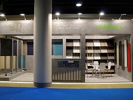 Uzbekistan Furniture Association exhibition stand at MEBEL