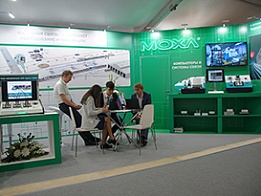Moxa exhibition stand at Expo 1520 in 2017