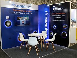 Aspentech exhibition stand at Africa African Mining Indaba 2022