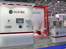 На выставочном событии «MIOGE» специалисты компании «ФРЕШЭКСПО» разработали дизайн-проект и построили выставочный стенд для компании «ОСАТЕК» 
