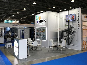 The FRESHEXPO experts designed and brought into reality an exhibition stand for MILK at Pharmtech & Ingredients